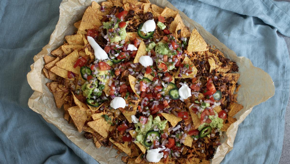 Nachos við øllum tí góða