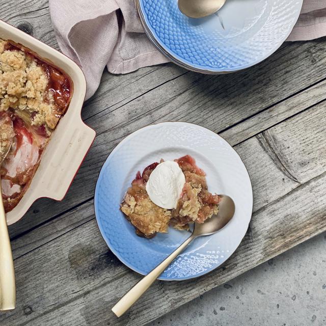 Rabarbumorl við havragrýni