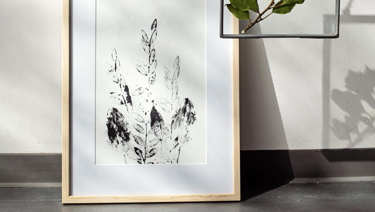 Fá urtagarðin á veggin  - ger vøkur prent